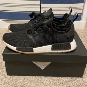 Adidas NMD_R1, Black, size 10, Worn Once, Excellent condition, has dirt on sole